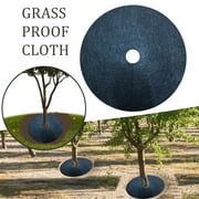 Non Woven Tree Mulch Ring Thickened Tree Protector Mat, 24.4 Inch Reusable Tree Mat Round Fabric Tree Barrier Barrier Mats for Control Plant Protection (Black,1Pcs)